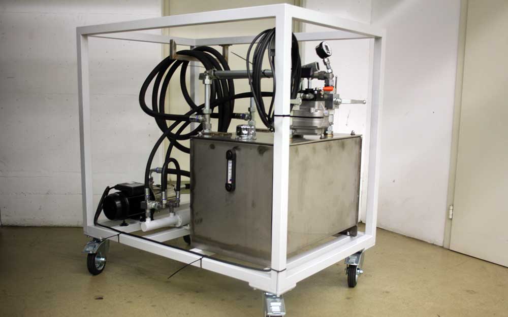 Prüfstand Teststation Wasser von Schalcher Maschinenbau GmbH